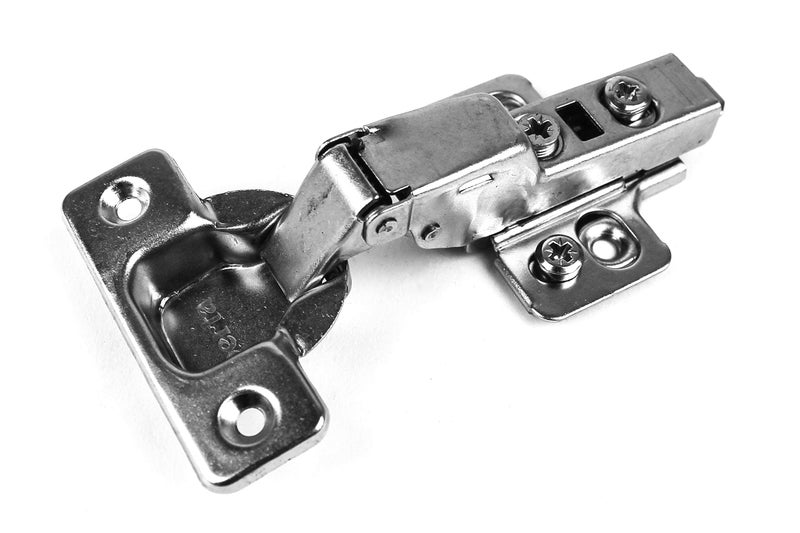 Berta (2 Pieces) Half Overlay Soft Close Frameless Hinges, 110 Degree 6-Ways 3-Cam Adjustment Concealed Kitchen Cabinet Door Hinges - Image 1